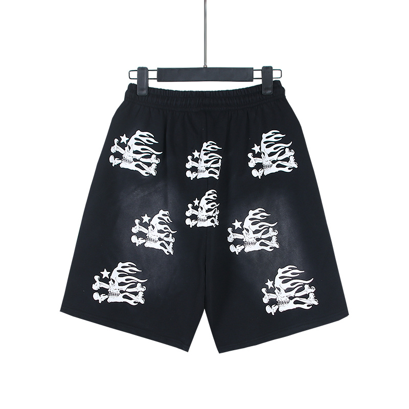 Hellstar Washed Black Shorts 787 P150