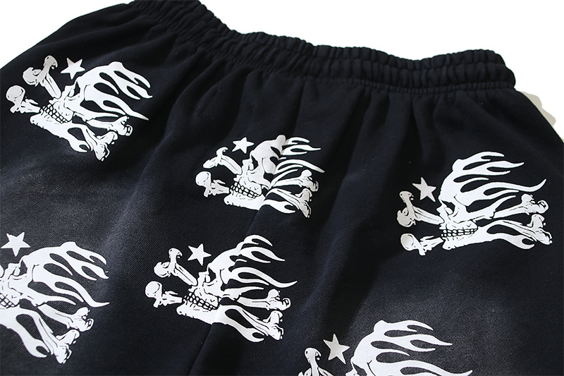 Hellstar Washed Black Shorts 787 P150