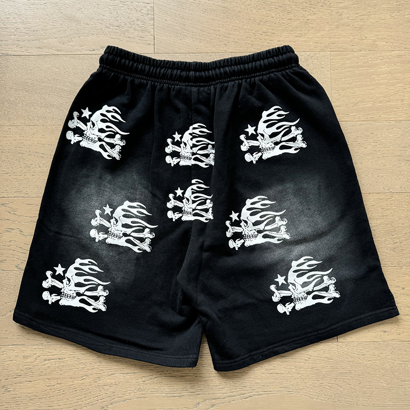 Hellstar Washed Black Shorts 787 P150