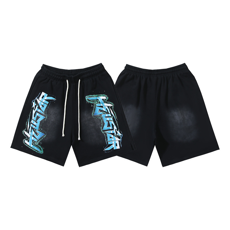 Hellstar Washed Black Shorts 789 P150