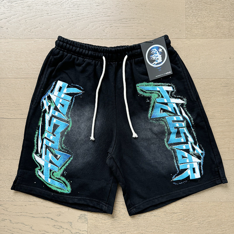 Hellstar Washed Black Shorts 789 P150