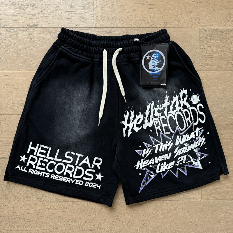 Hellstar Washed Black Shorts 790 P150