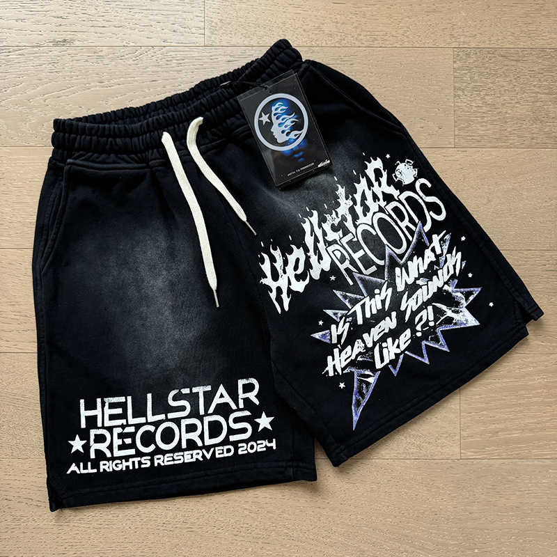 Hellstar Washed Black Shorts 790 P150