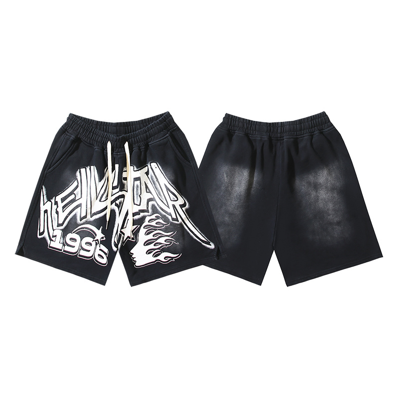 Hellstar Washed Black Shorts 791 P150