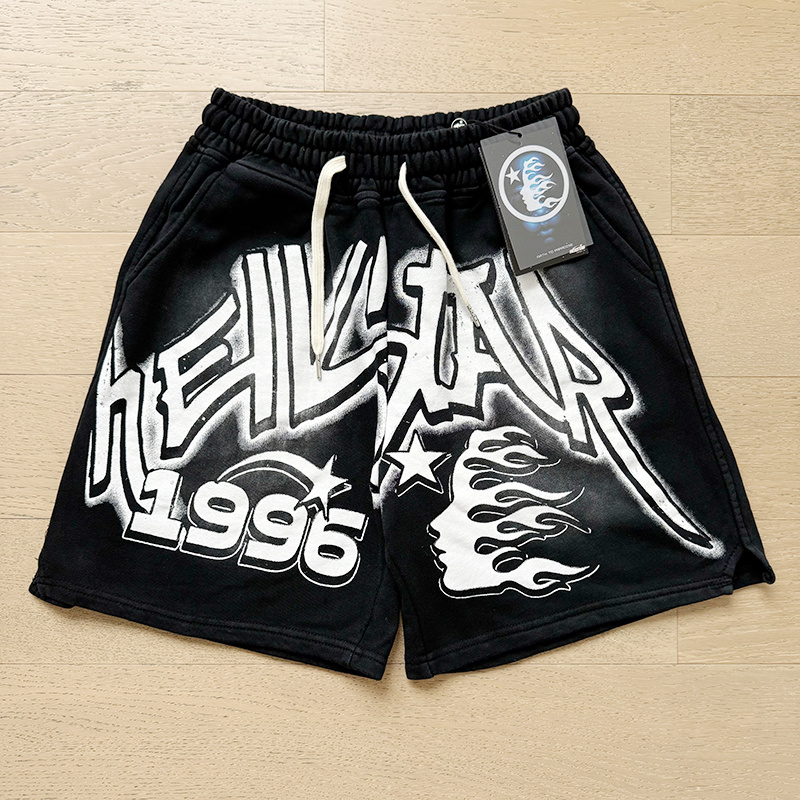 Hellstar Washed Black Shorts 791 P150