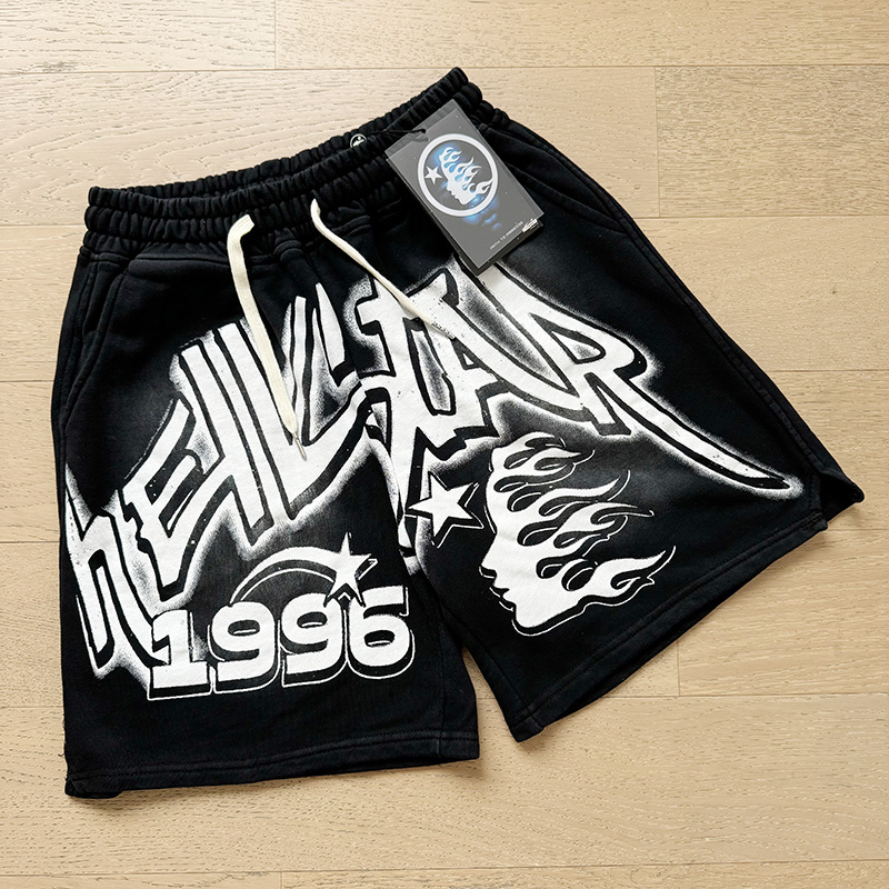 Hellstar Washed Black Shorts 791 P150