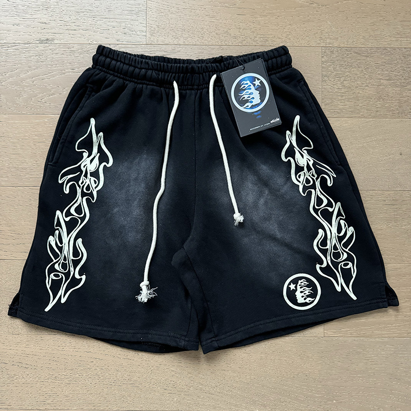 Hellstar Washed Black Shorts 792 P150