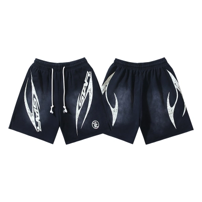 Hellstar Washed Black Shorts 793 P150 01