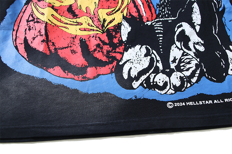 Hellstar Washed Black T-Shirt 6702 P140