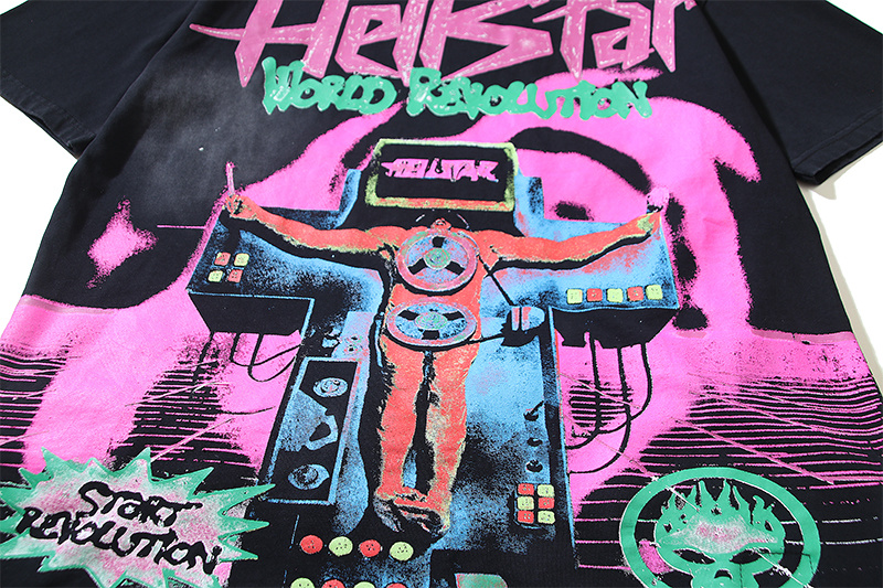 Hellstar Washed Black T-Shirt 6708 P140