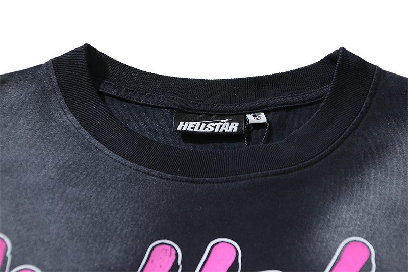 Hellstar Washed Black T-Shirt 670 P140