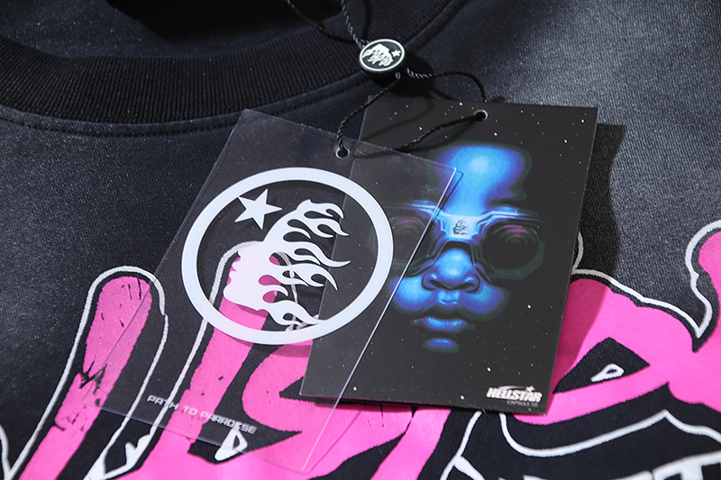 Hellstar Washed Black T-Shirt 670 P140
