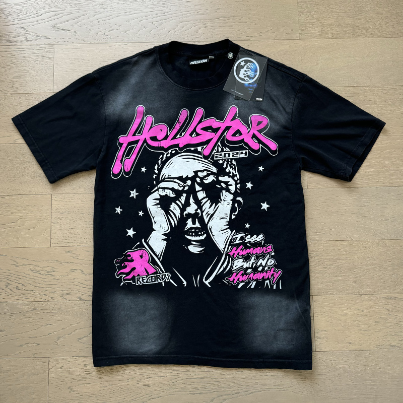 Hellstar Washed Black T-Shirt 670 P140