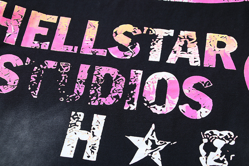 Hellstar Washed Black T-Shirt 6710 P140