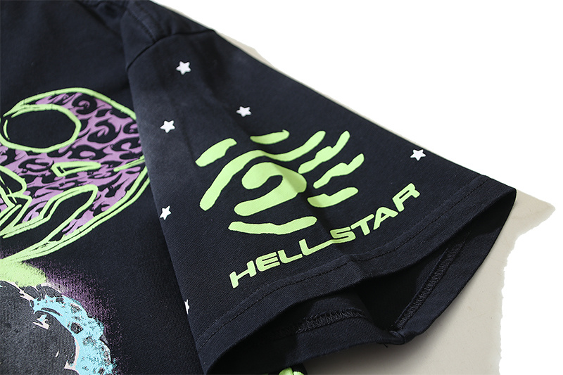 Hellstar Washed Black T-Shirt 6712 P140