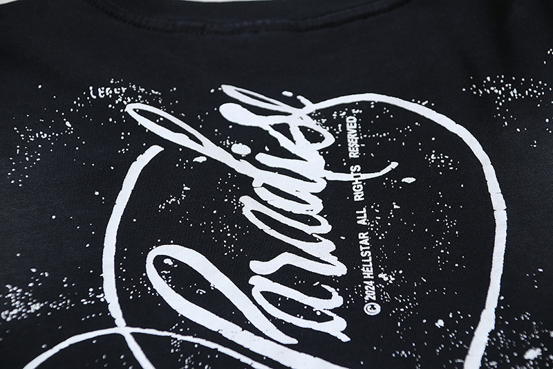 Hellstar Washed Black T-Shirt 6715 P140