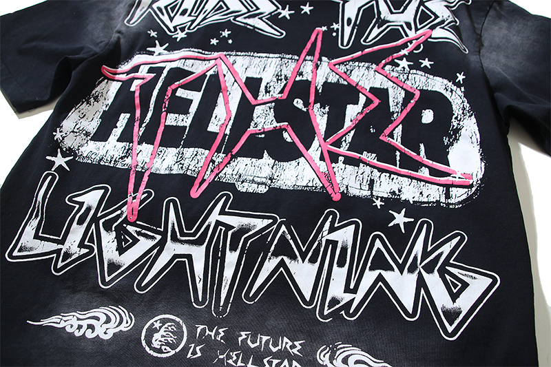 Hellstar Washed Black T-Shirt 6719 P140