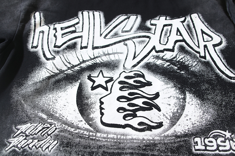 Hellstar Washed Black T-Shirt 6732 P140