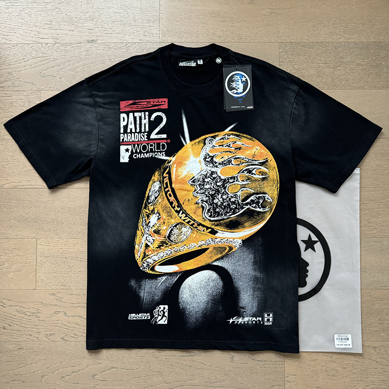 Hellstar Washed Black T-Shirt 6757 P140