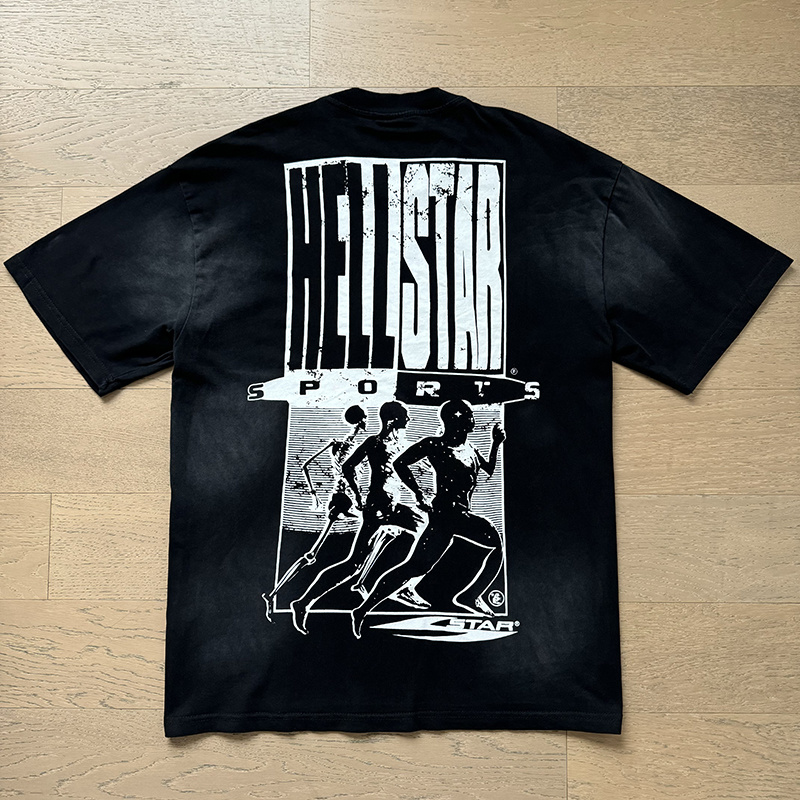 Hellstar Washed Black T-Shirt 6757 P140