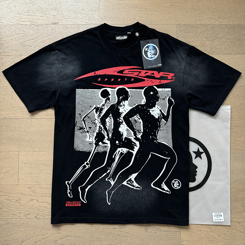 Hellstar Washed Black T-Shirt 6758 P140