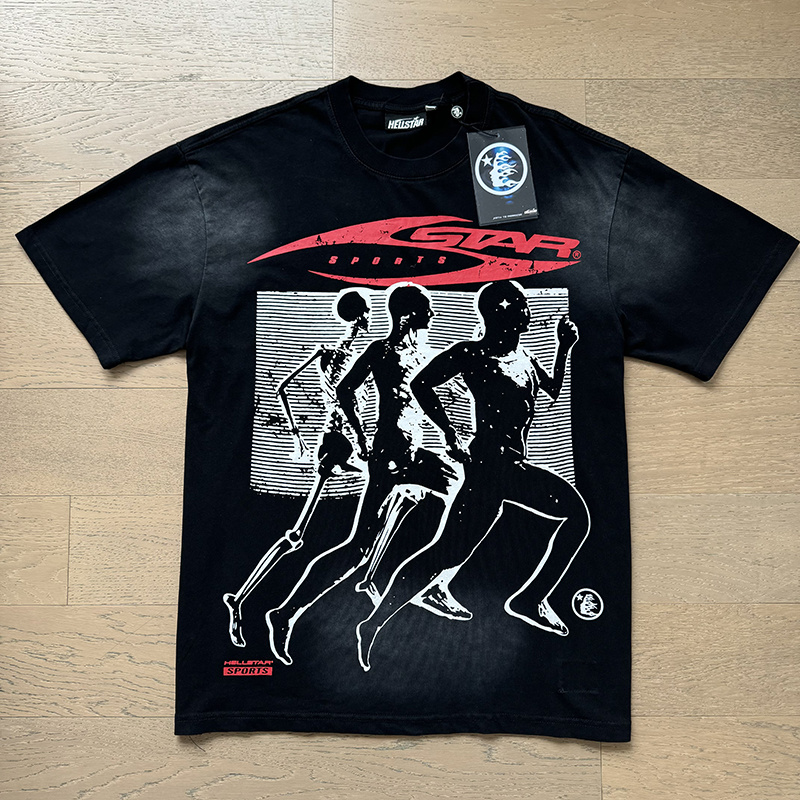 Hellstar Washed Black T-Shirt 6758 P140
