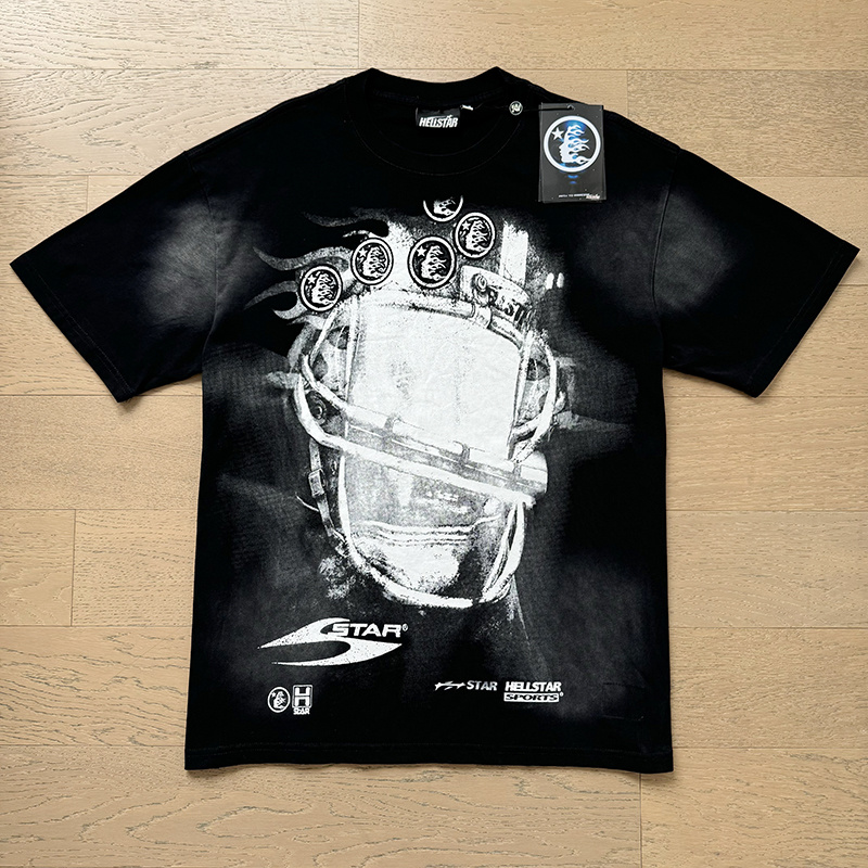 Hellstar Washed Black T-Shirt 6759 P140