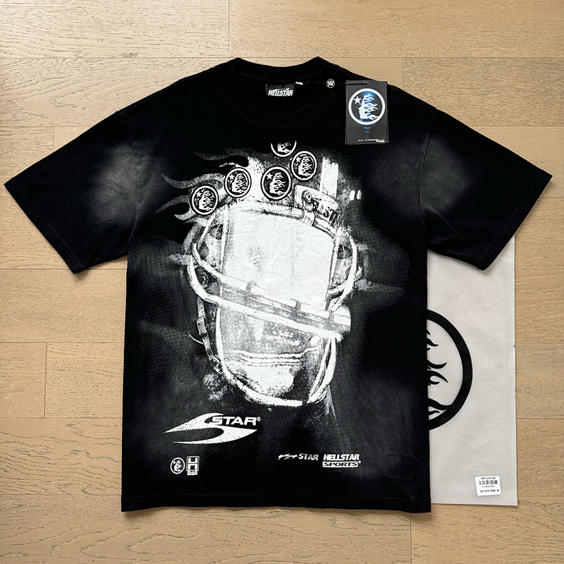 Hellstar Washed Black T-Shirt 6759 P140