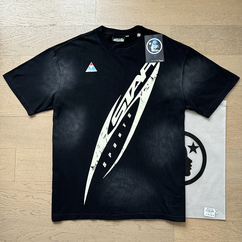 Hellstar Washed Black T-Shirt 6760 P140