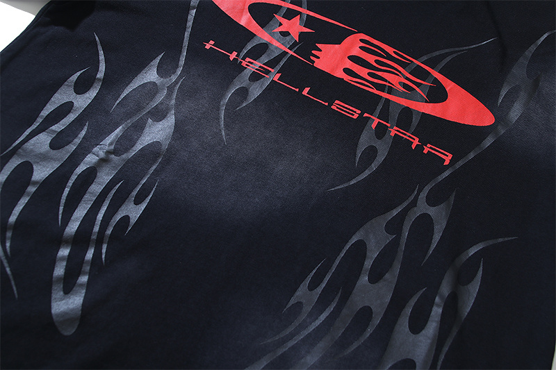 Hellstar Washed Black T-Shirt 6761 P140