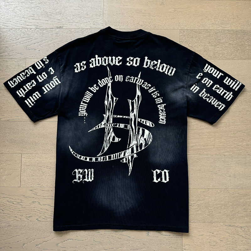 Hellstar Washed Black T-Shirt 6769 P140