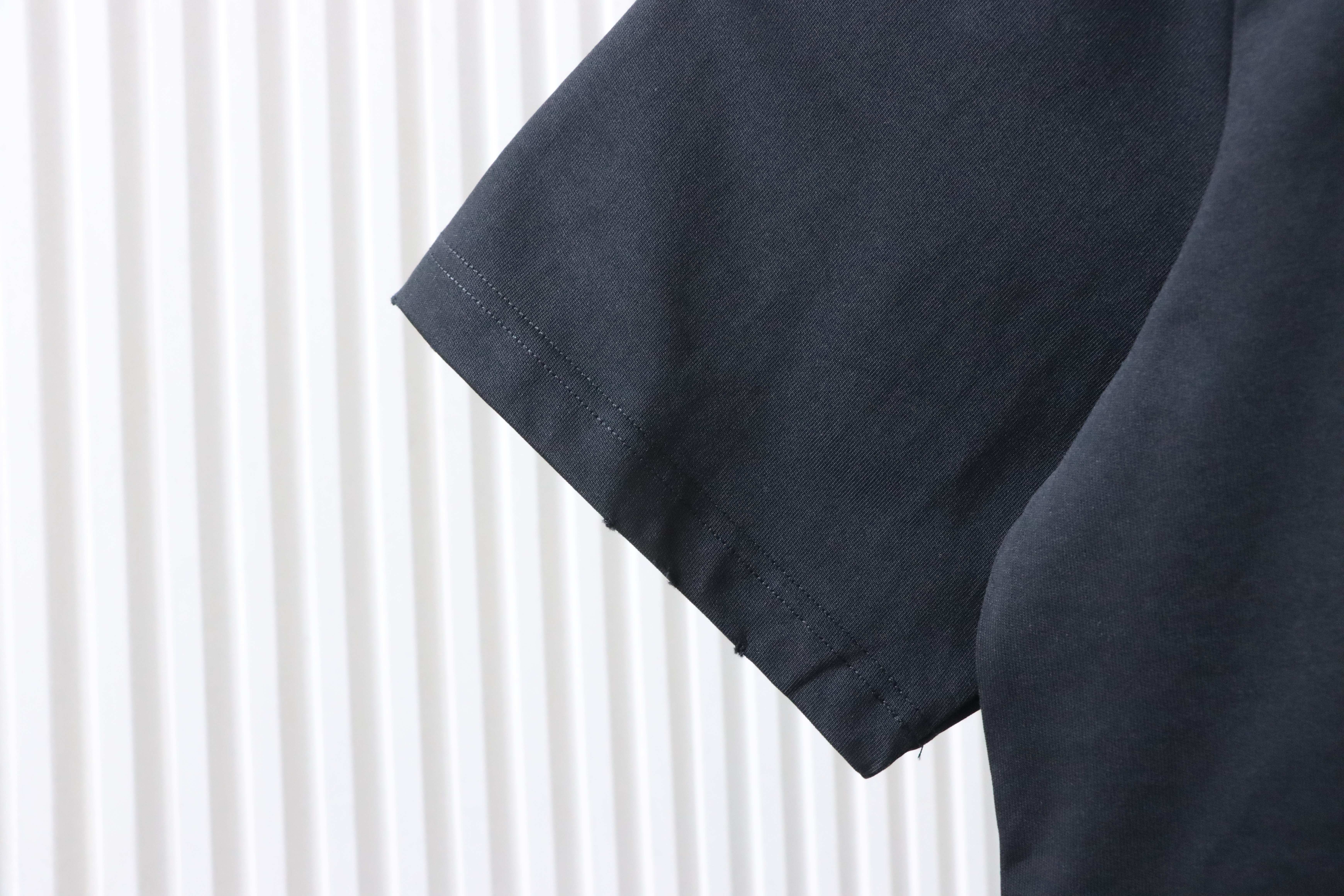 Off-White 26SS Back Arrow Logo Patch Embroidery T-Shirt Black H160