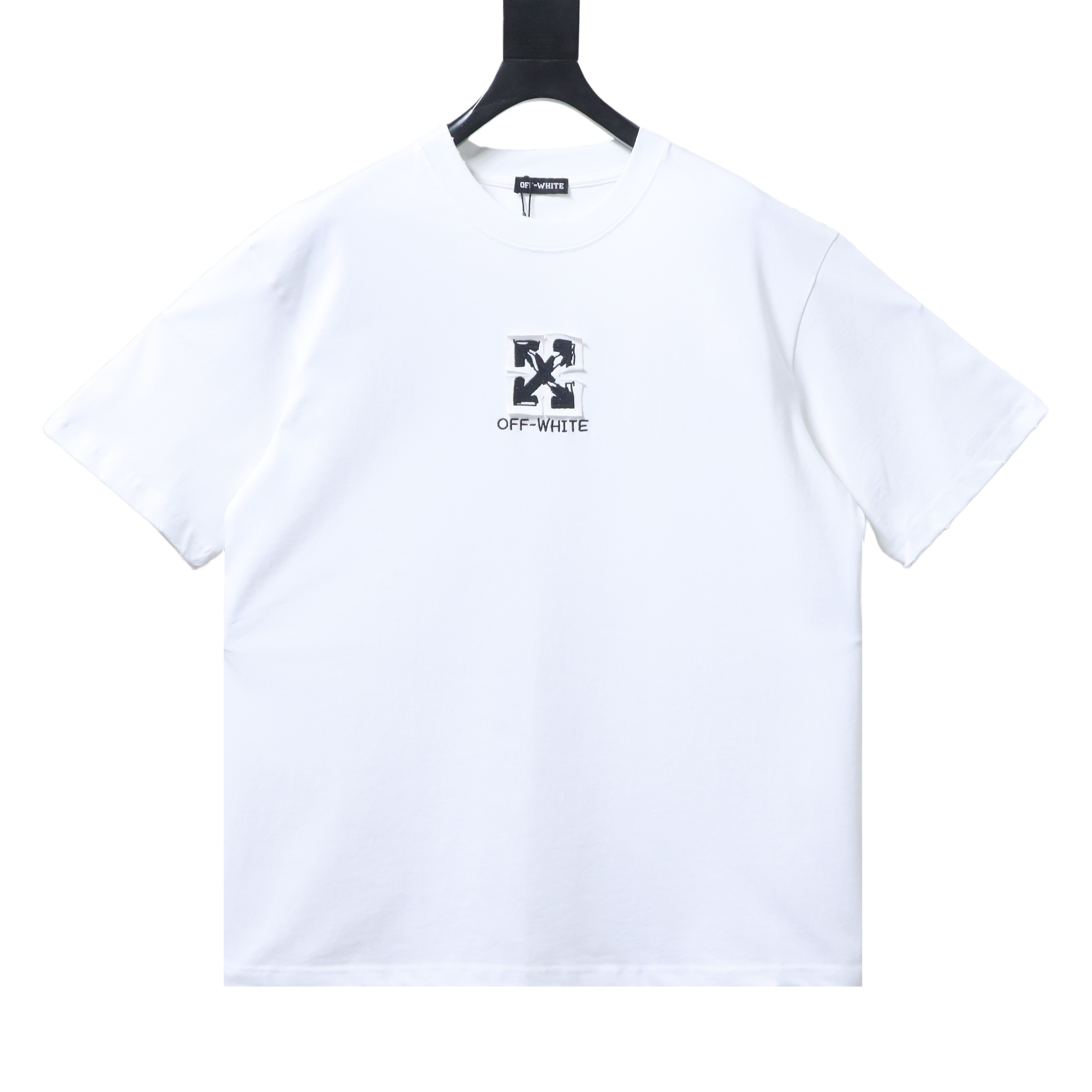 Off-White 26SS Back Arrow Logo Patch Embroidery T-Shirt White H160