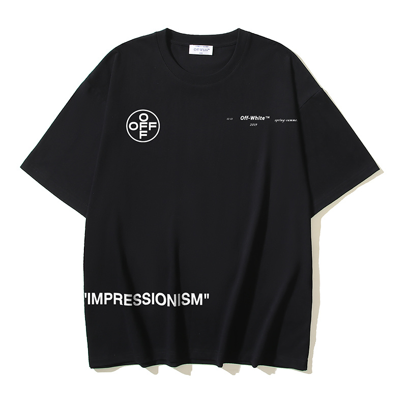 Off-White 99 Number Pink Arrow Graffiti Heavyweight T-Shirt H110 169