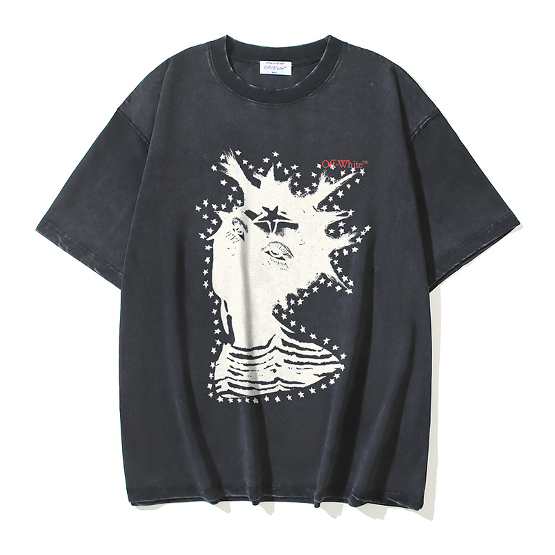 Off-White Abstract Collaboration Arrow Washed Heavyweight T-Shirt 1375