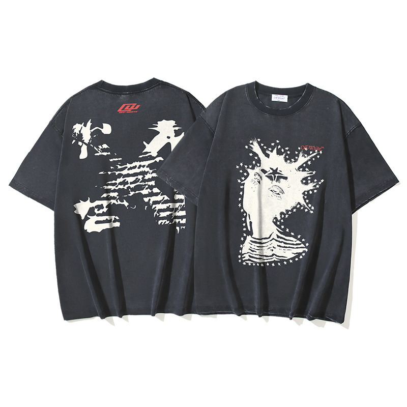 Off-White Abstract Collaboration Arrow Washed Heavyweight T-Shirt H120 1375