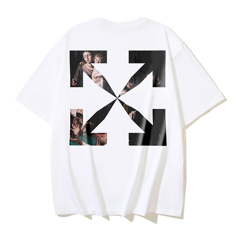 Off-White Angel Arrow Oil Painting Heavyweight T-Shirt H110 1384
