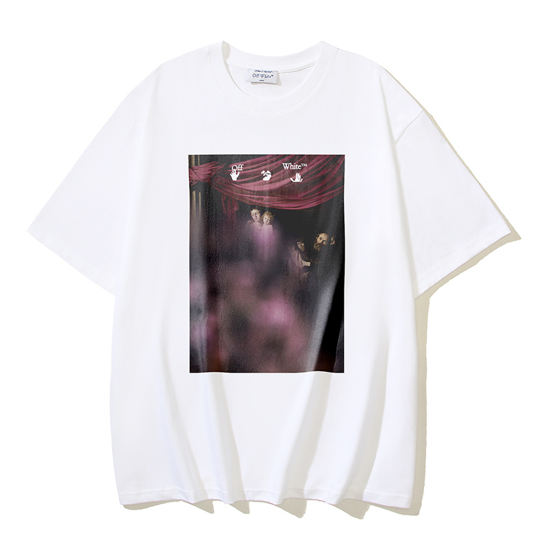 Off-White Angel Arrow Oil Painting Heavyweight T-Shirt H110 1384