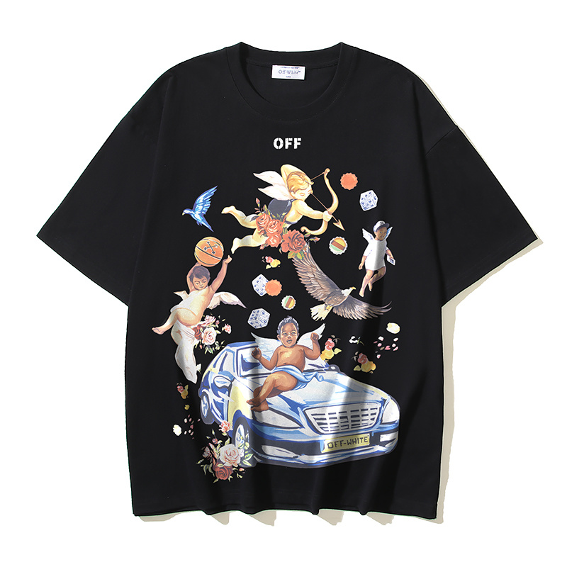 Off-White Angel Car Mural Heavyweight T-Shirt H100 1139