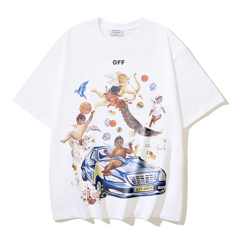 Off-White Angel Car Mural Heavyweight T-Shirt H100 1139