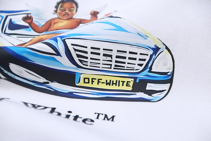 Off-White Angel Sports Car Arrow Heavyweight T-Shirt H100 1134