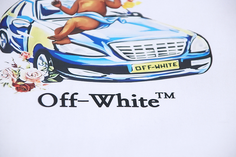 Off-White Angel Sports Car Arrow Heavyweight T-Shirt H100 1134