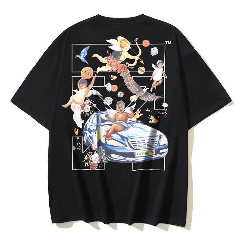 Off-White Angel Sports Car Arrow Heavyweight T-Shirt H100 1134