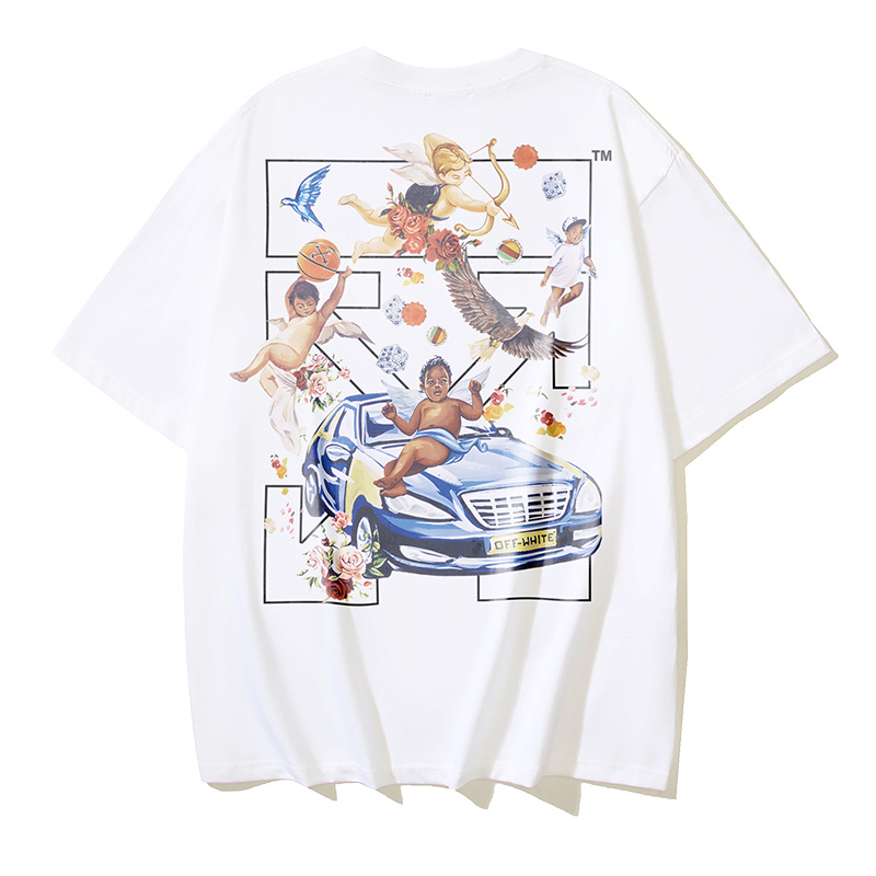 Off-White Angel Sports Car Arrow Heavyweight T-Shirt H100 1134