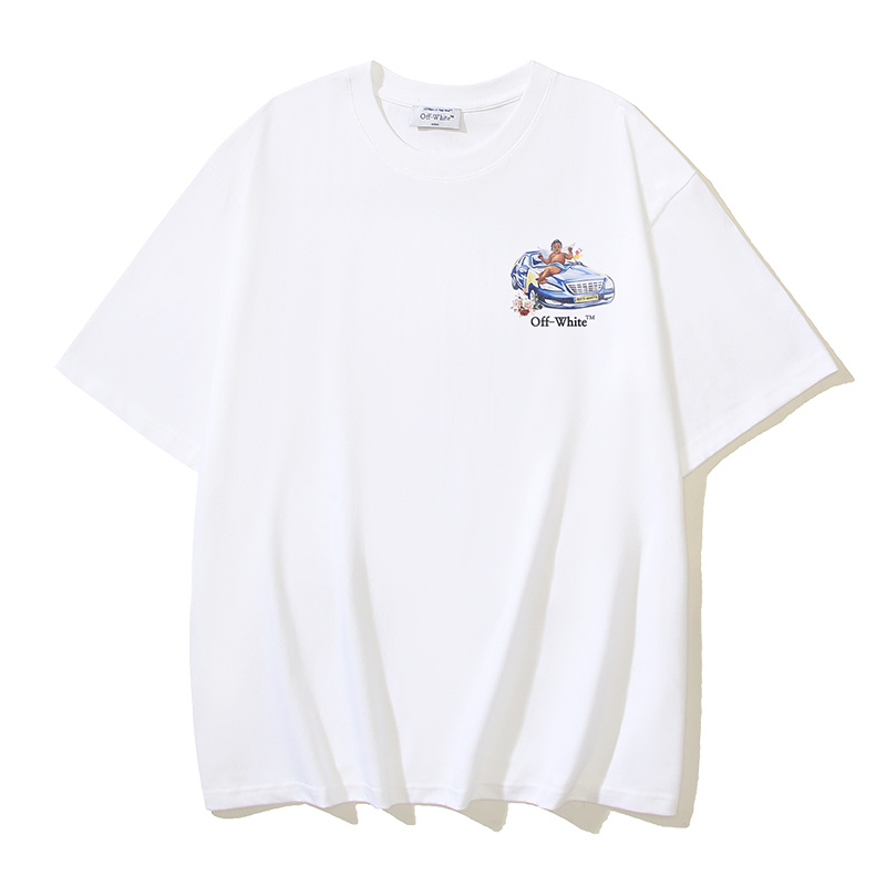 Off-White Angel Sports Car Arrow Heavyweight T-Shirt H100 1134