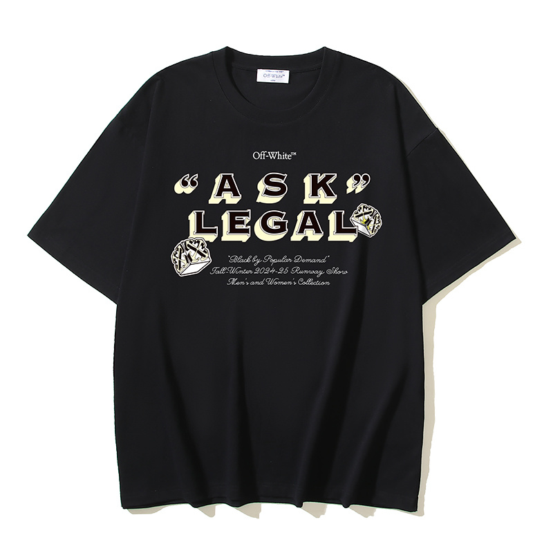 Off-White Ask Legal Skate Dot Arrow Heavyweight T-Shirt H110 1103