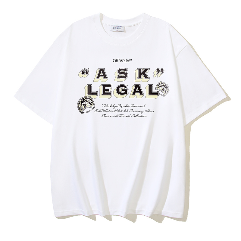 Off-White Ask Legal Skate Dot Arrow Heavyweight T-Shirt H110 1103