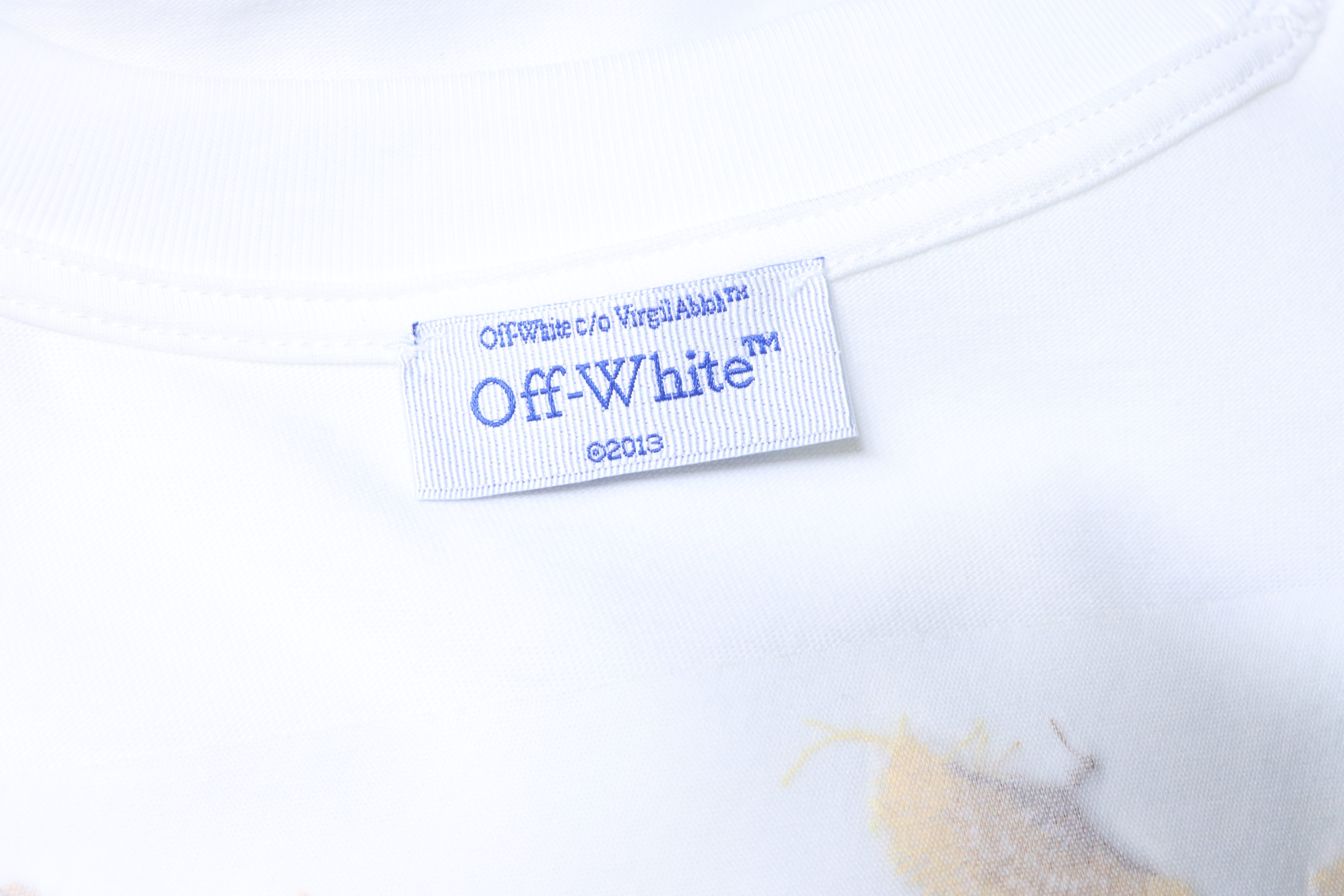 Off-White Autumn Leaves Embroidery T-Shirt H170