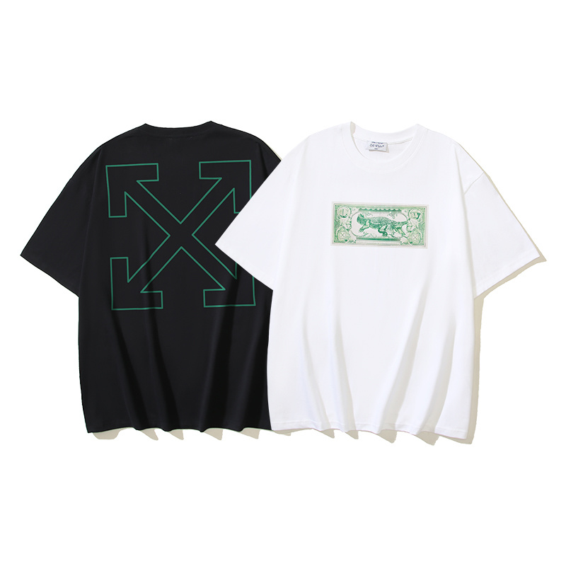 Off-White Banknote Arrow Crocodile Money Heavyweight T-Shirt 1150