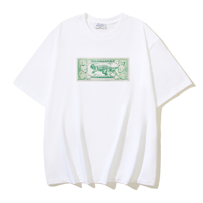 Off-White Banknote Arrow Crocodile Money Heavyweight T-Shirt 1150
